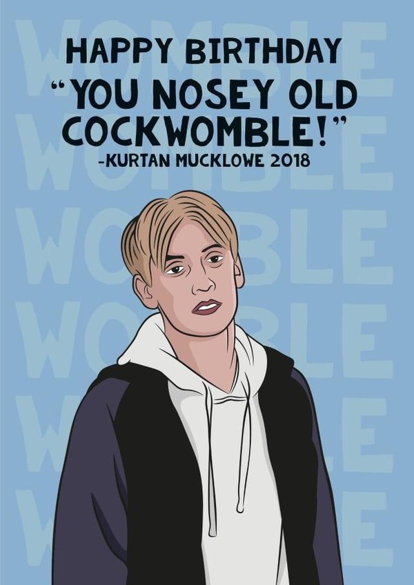 nosey old Birthday Card 17107 created by Guilty Cards