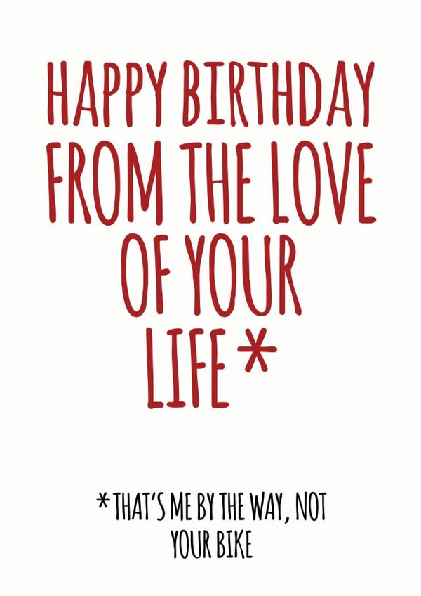 Bike Cycling Birthday Card 41921 created by EllieBeanPrints