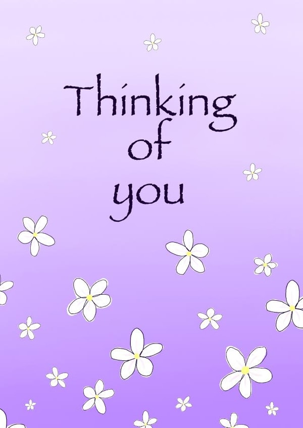 thinking of you love Card 40849 created by Petals & Puns