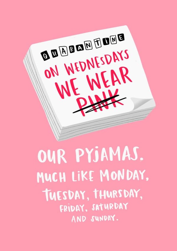 wednesday wear Just because Card 6285 created by Lucy Maggie Designs