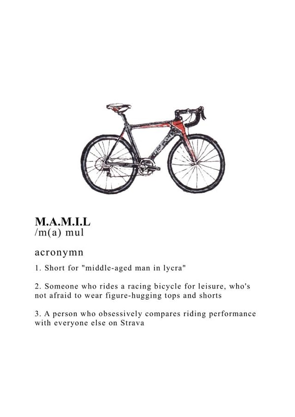 mamil lycra Birthday Card 17229 created by Toasted Crumpet