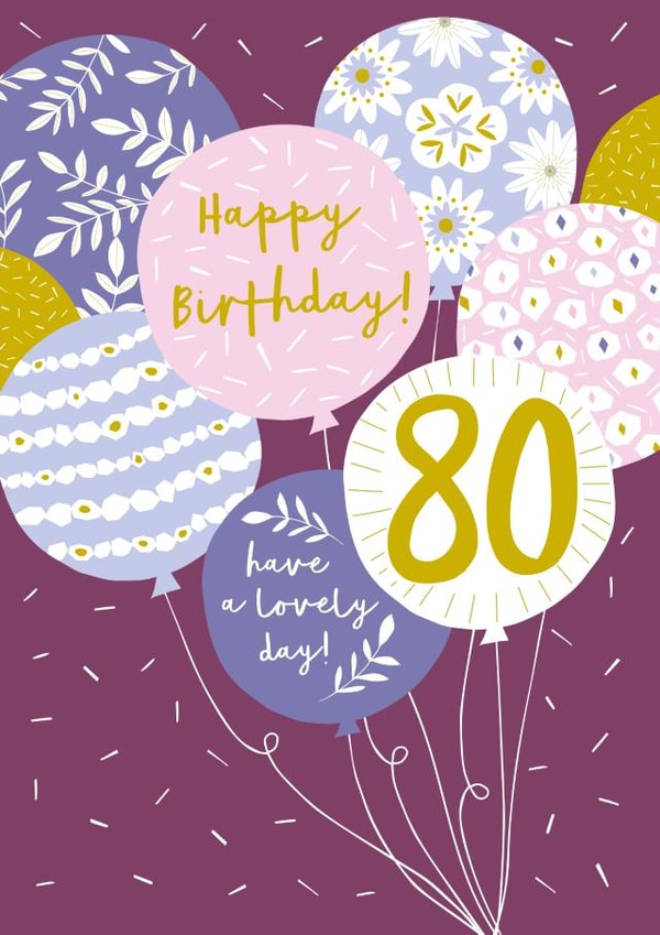 ILLUSTRATION BALLOONS Birthday Card 1719 created by Jessica Hogarth