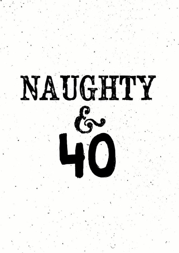 40 forty Birthday Card 17230 created by @sophie robbens