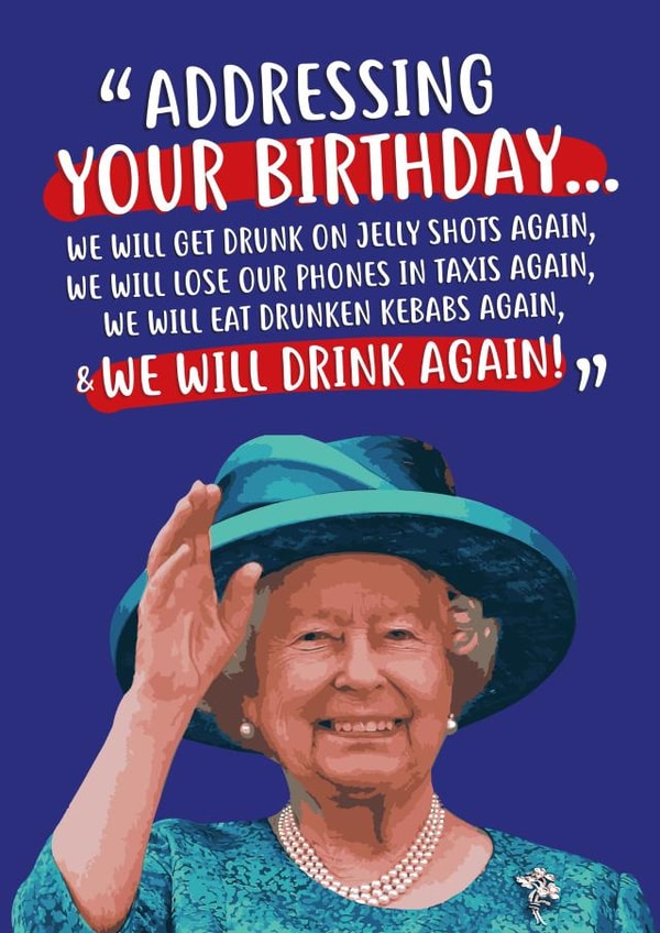 drink alcohol Birthday Card 33603 created by @linesbehind