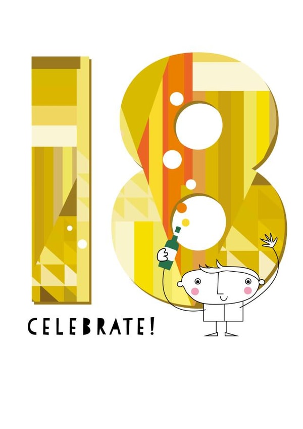 18 18th Birthday Card 2074 created by Pink Pig