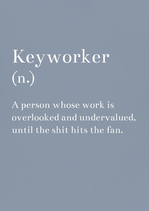 keyworker overlooked Thank You Card 8363 created by Love Lila Photography