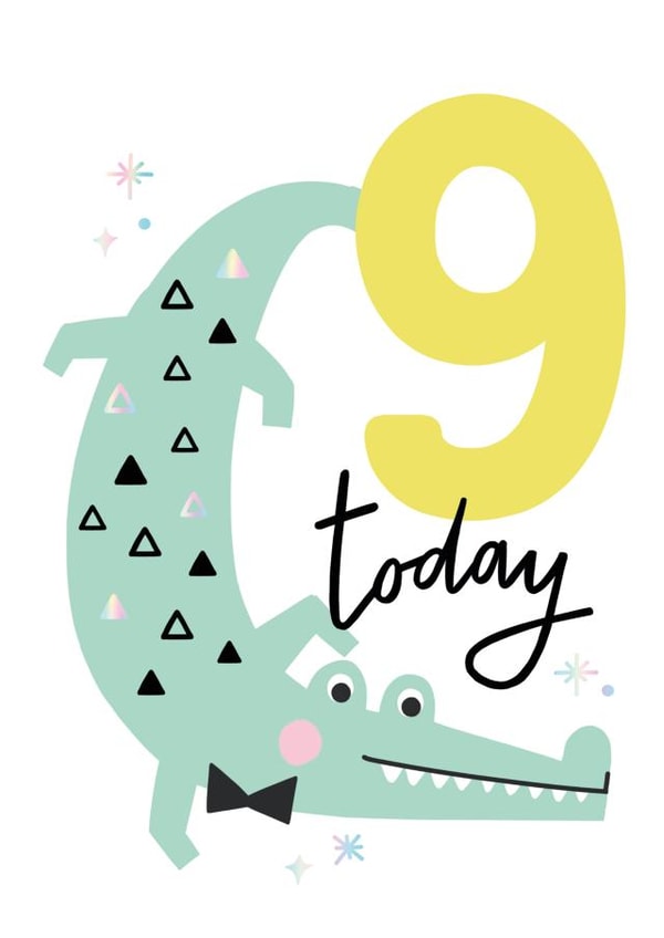 crocodile aligator Birthday Card 11143 created by Sadler Jones