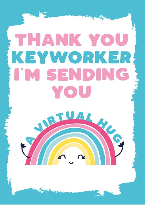 KEYWORKER KEY Thank You Card 30563 created by Filthy Sentiments