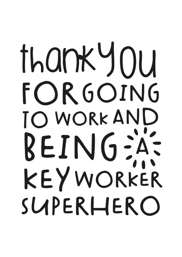 cv2020 keyworker Thank You Card 32137 created by Jodie Gaul & Co