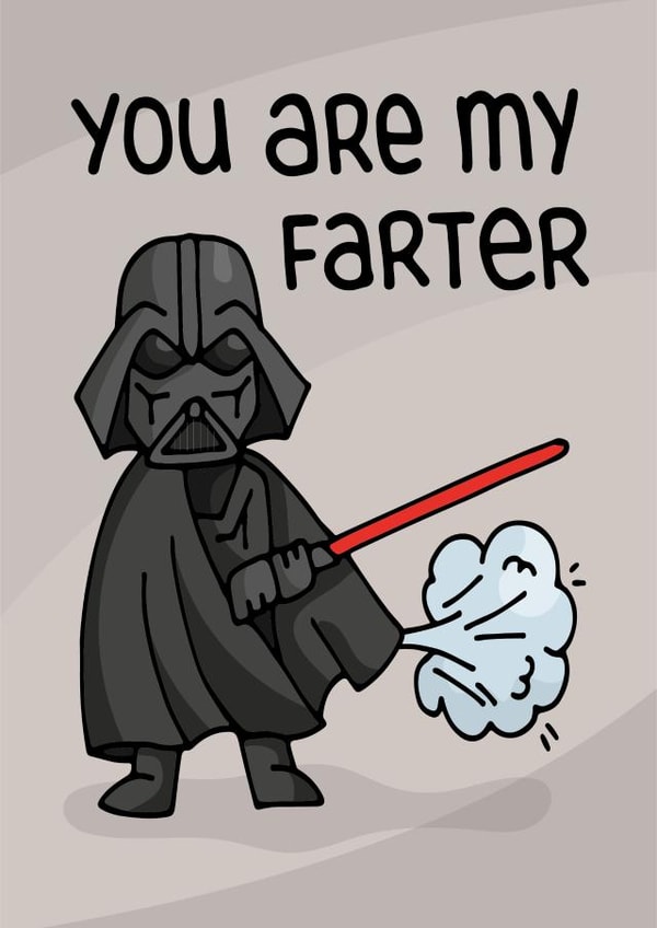 Darth Vader Fathers Day card  created by Huxters
