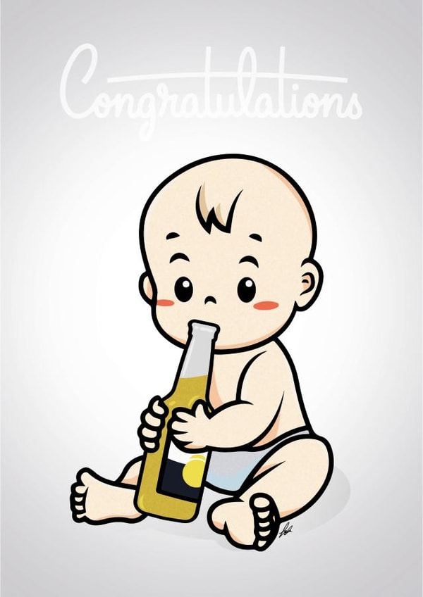 new baby congratulations Card 33947 created by Black Fell