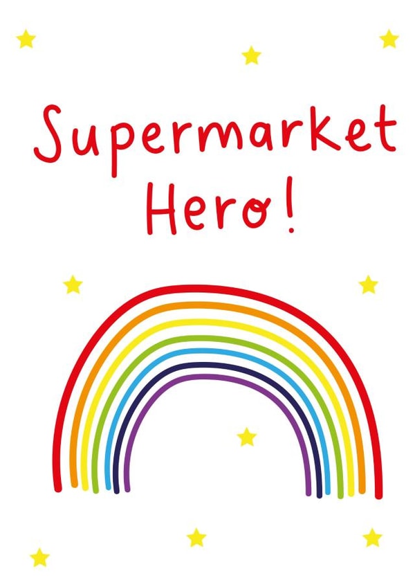 supermarket cashier Thank You Card 1442 created by Megan Claire