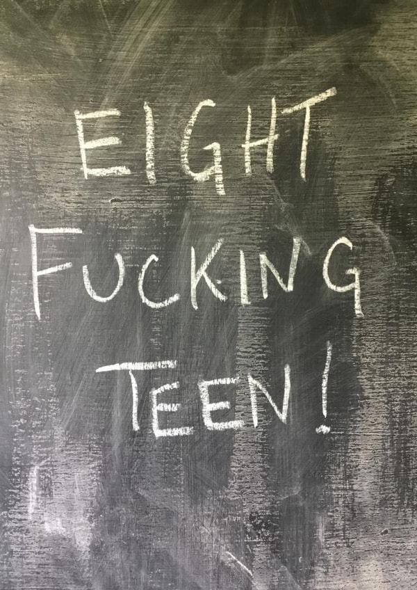 18th fucking Birthday Card 15101 created by Hot Balloon Art