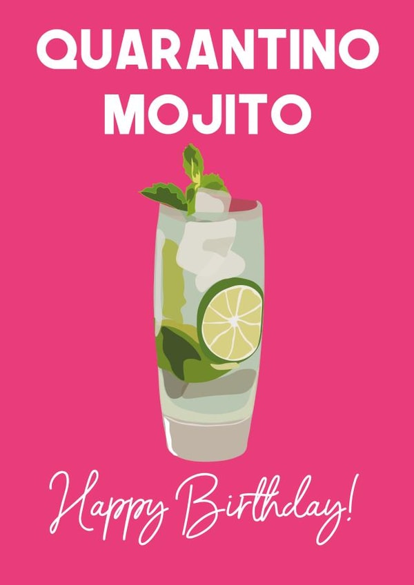 Alcohol Quarantine Birthday Card 40134 created by WillyBee
