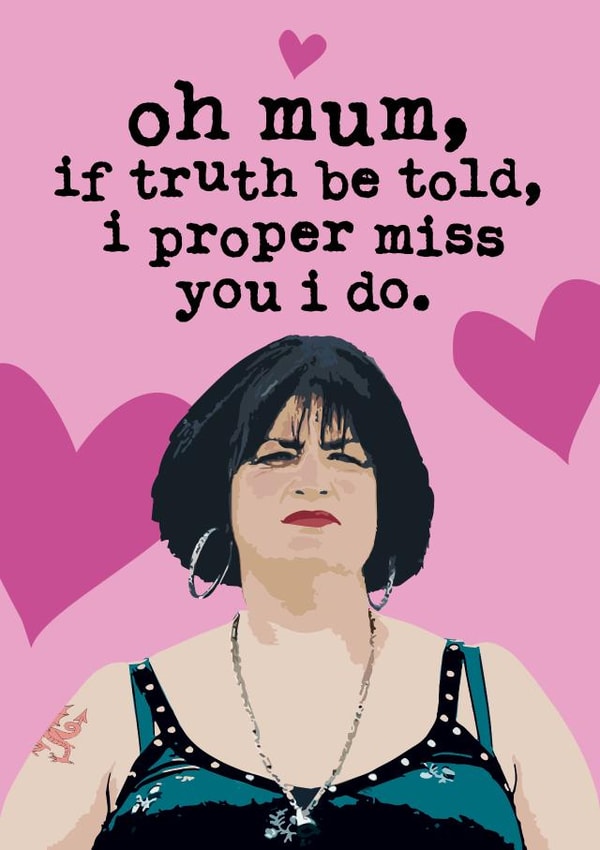 Nessa Oh Just Because Card 6017 created by Mrs Best Paper Co.