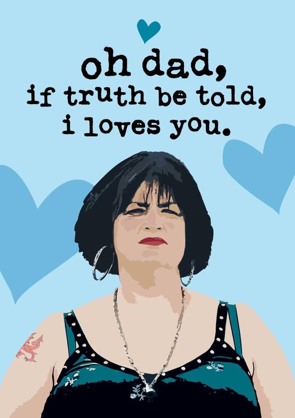 Nessa Gavin and Stacey Father's Day card 1001 created by Mrs Best Paper Co.