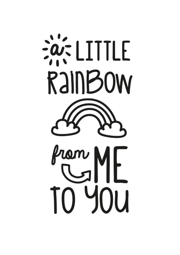 rainbow sendasmile Thinking of you Card 9689 created by Jodie Gaul & Co