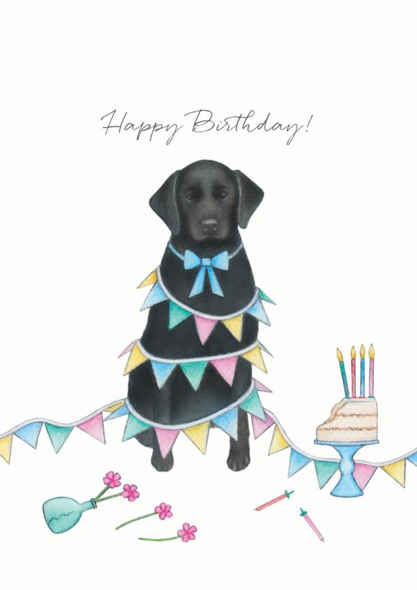 labrador pet Birthday Card 15311 created by Lottie Murphy