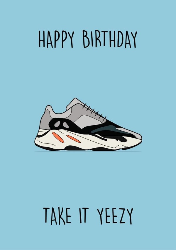 hypebeast sneaker Birthday Card 11687 created by Rishi