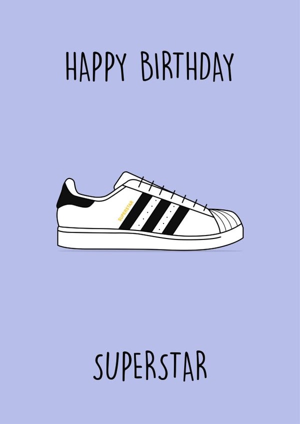 adidas superstar Birthday Card 11688 created by Rishi