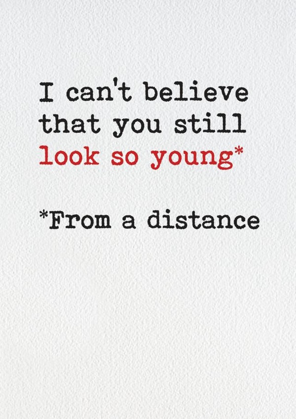 look old Birthday Card 12163 created by Brainbox Candy