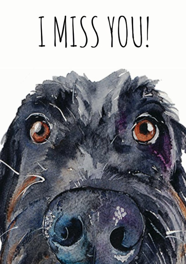 i miss you black Thinking of you Card 1598 created by Jo Scott Art