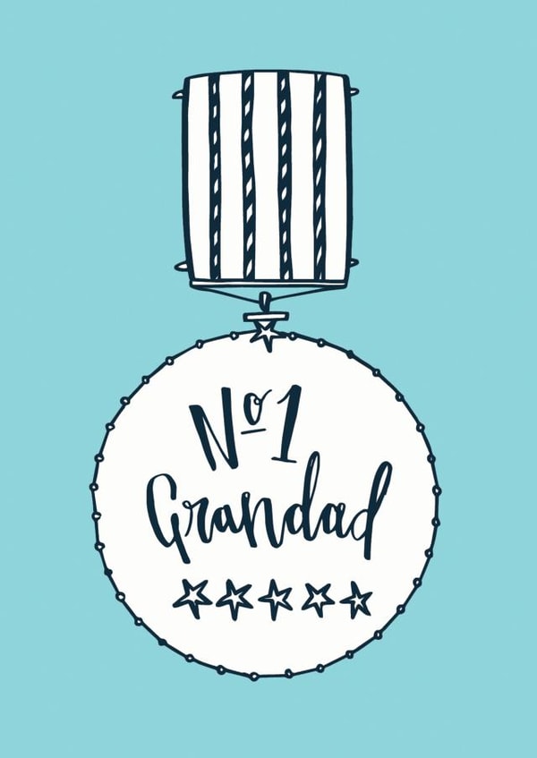 No 1 Grandad Birthday Card created by Betty Etiquette