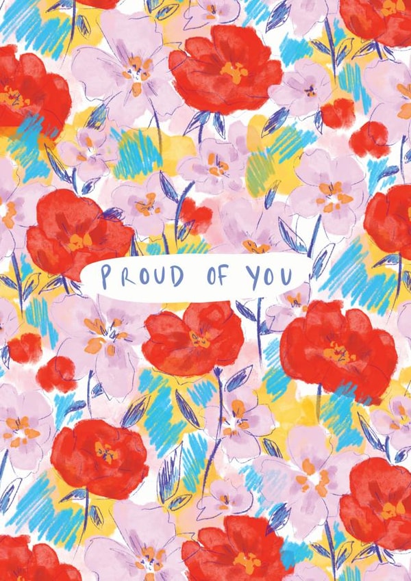flowers proud Congratulations Card 7981 created by Sophie Wade