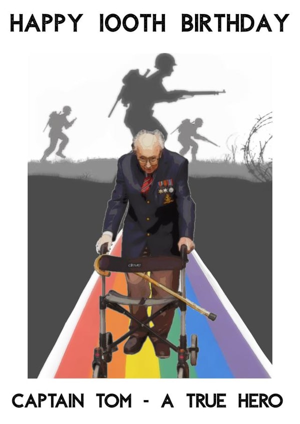 captaintom captain tom moore Card 37588 created by Rachel Evans