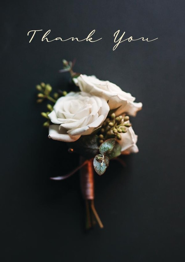adult pretty Thank You Card 17441 created by Victoria Baker Photography