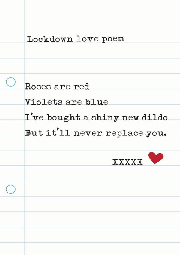 dildo replace Love & Friendship Card 12286 created by hannah turpin