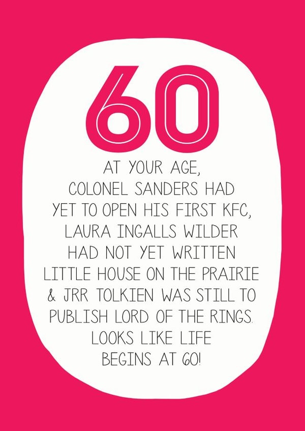 60th facts Birthday Card 13026 created by Paper Plane