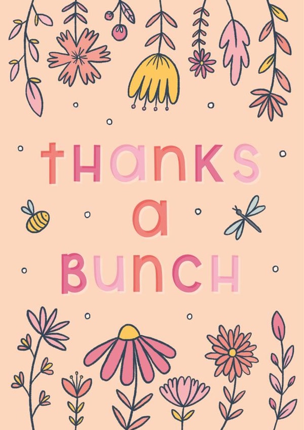 Thanks a bunch card created by Joanne Hawker