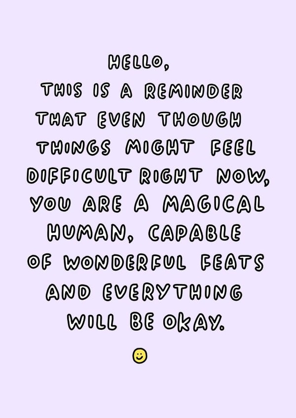 You're a magical human card created by Veronica Dearly