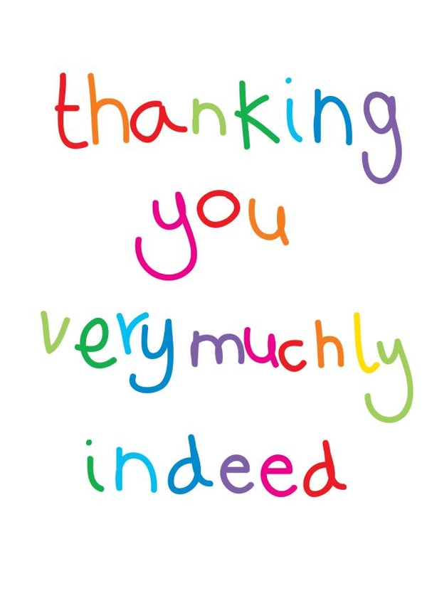 muchly indeed Thank You Card 14371 created by Lucy Likes It