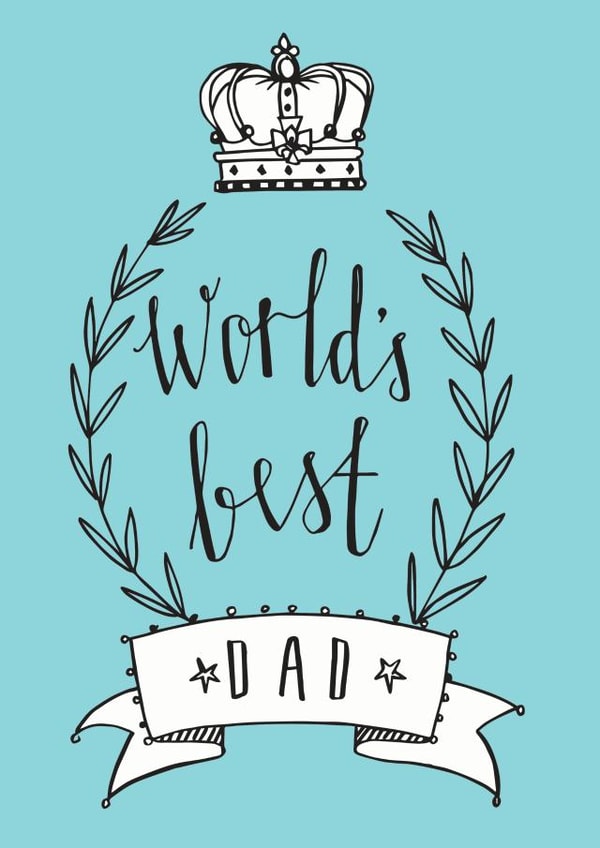 king dad Father's Day Card 39886 created by Betty Etiquette
