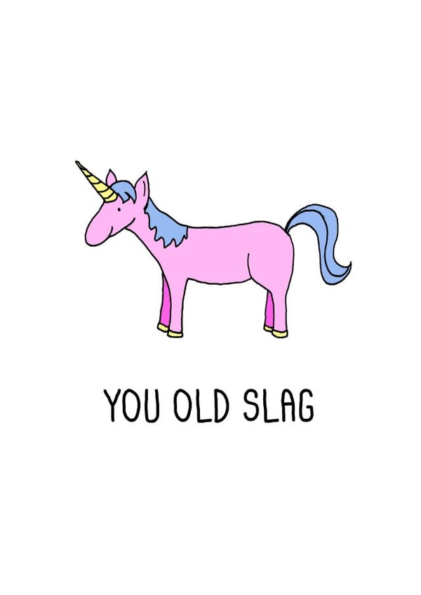 unicorn slag Birthday Card 36031 created by Flopsy 