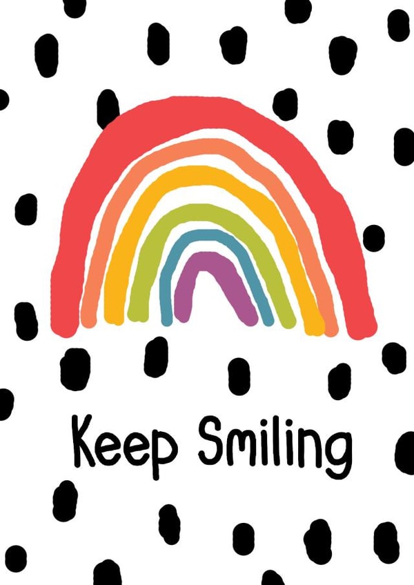 NHS Sendasmile Just because Card 17509 created by Flopsy