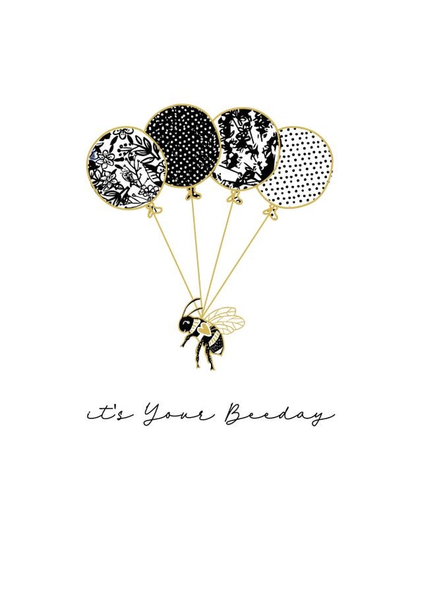 bee birthday Card 24146 created by Marina B Designs