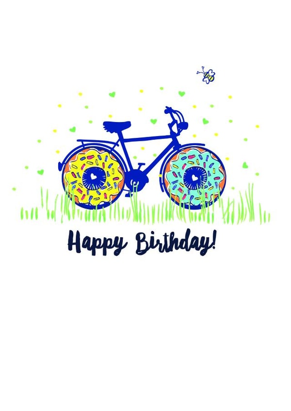 doughnut bike Card 24148 created by Marina B Designs