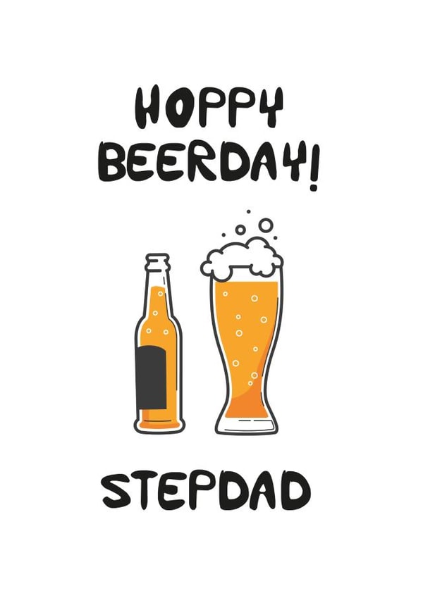 stepdad male Birthday Card 12373 created by ink&toast creative