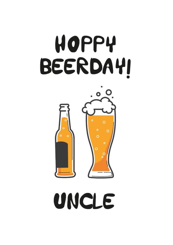 beer day Birthday Card 12374 created by ink&toast creative