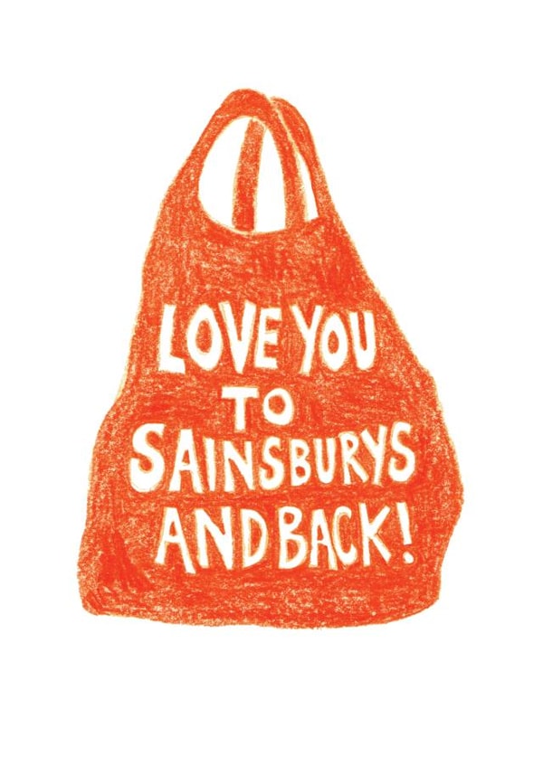 sendasmile sainsburys Love & Friendship Card 13435 created by The Curious Pancake