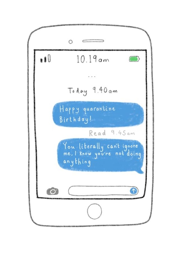 happy birthday Card 37913 created by Rosie Cattell Illustrations