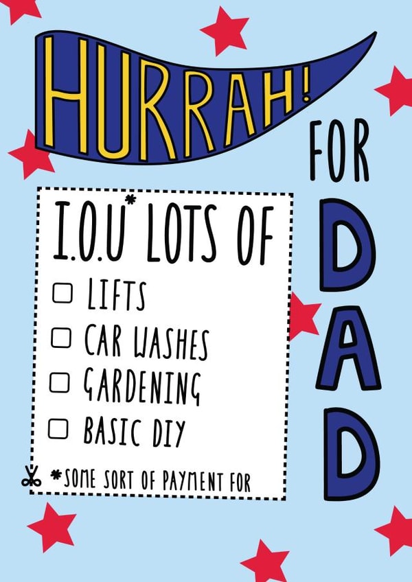 IOU lifts Father's Day Card 28898 created by Everdoodle