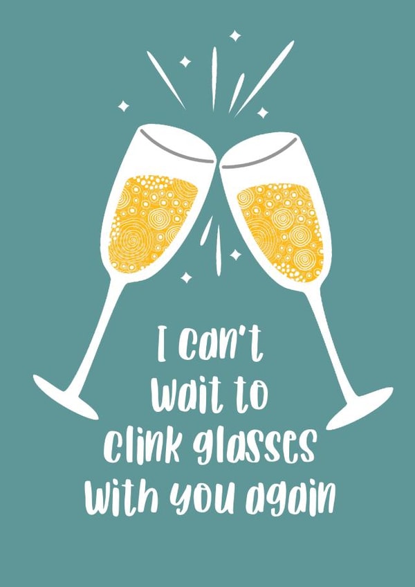 Cheers Glasses Just because Card 31367 created by Duckduckle Design