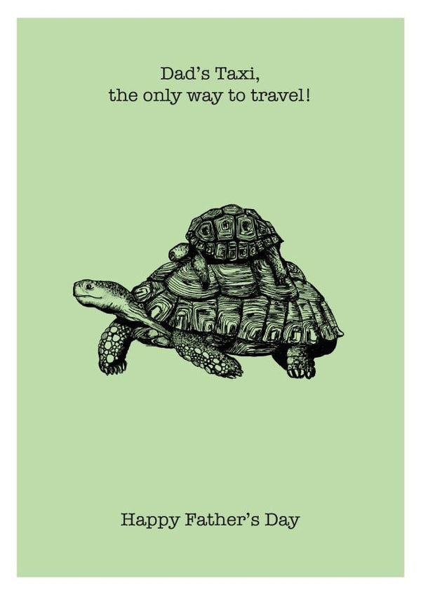 Hand Drawn Dad’s Taxi Father's Day Card created by Zoe-Claire