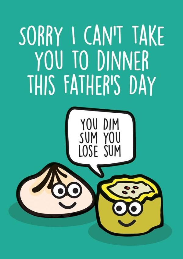 dim sum food Father's Day Card 31068 created by Thirty Mussels