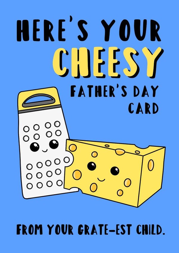 cheesy greatest Father's Day Card 36006 created by Tori's Little Bubble