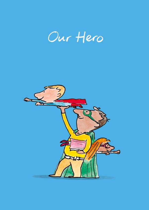 hero superhero Father's Day Card 9569 created by Cardinky